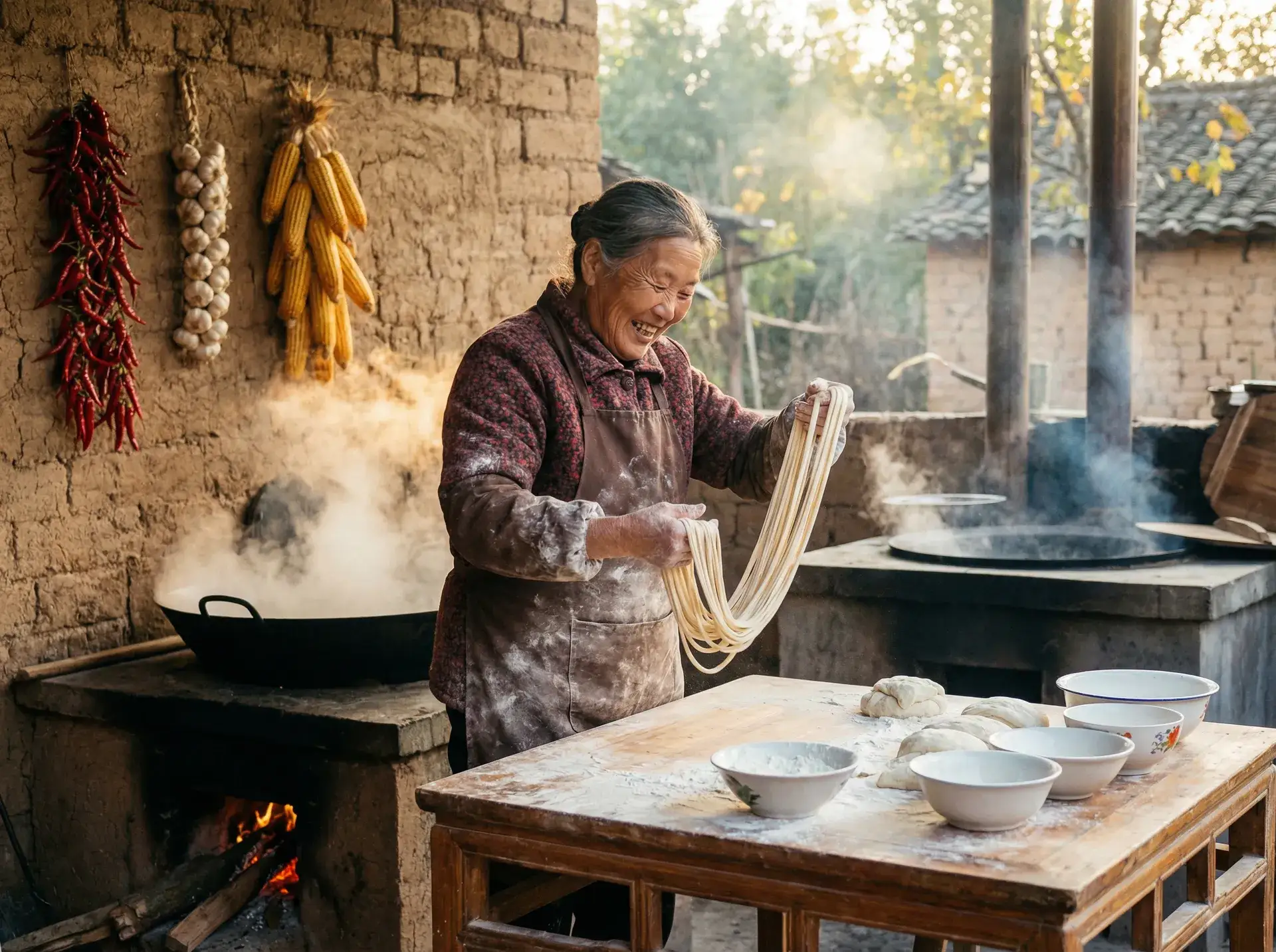 农家大嫂手擀面 - 2018秋霞伦影院理午8t 乡村美食